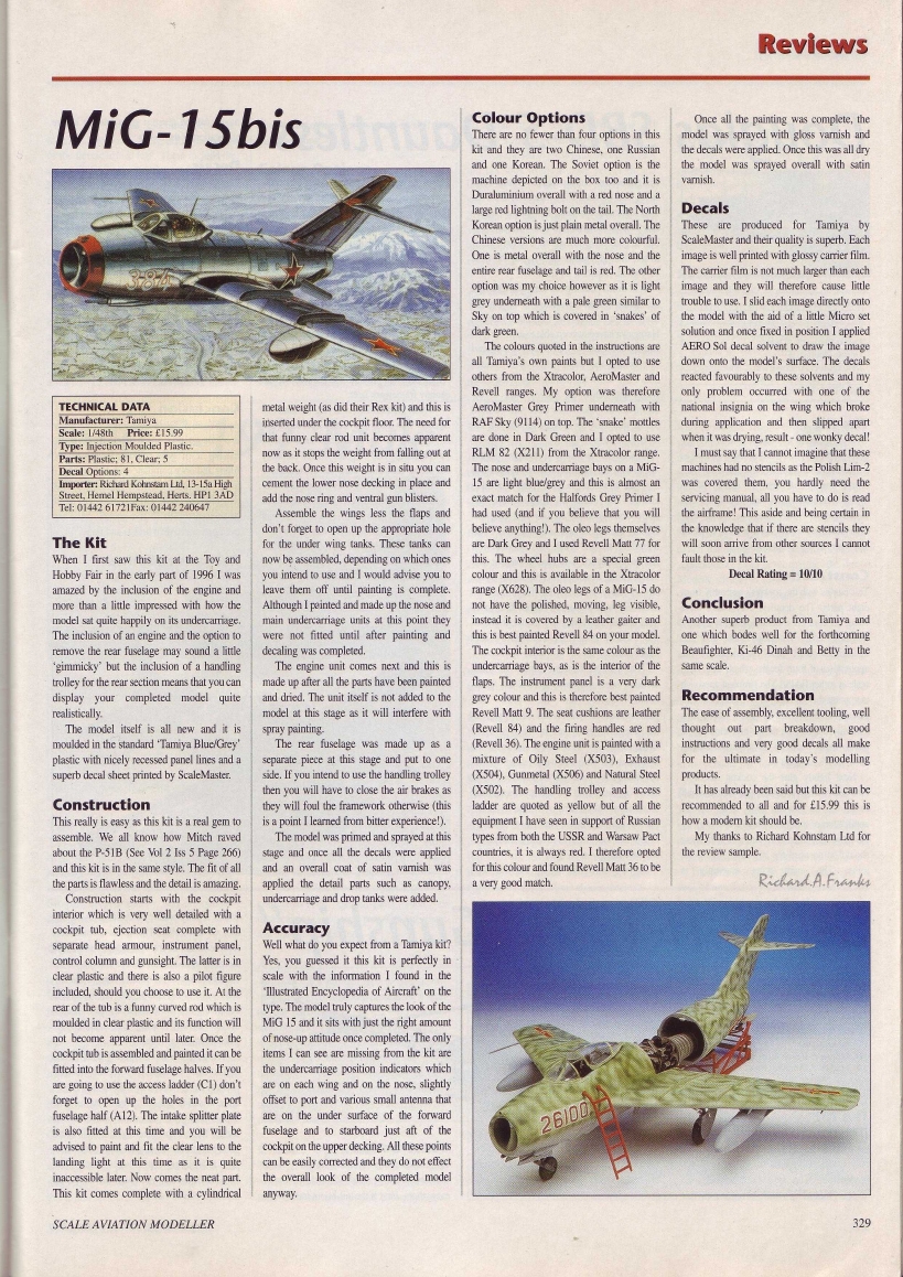Scale Aviation Modeller International 1996-06